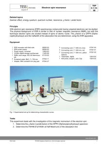 Zeeman effect and magnetic resonance