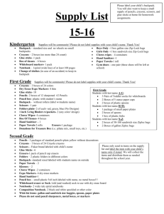 Supply List 15-16