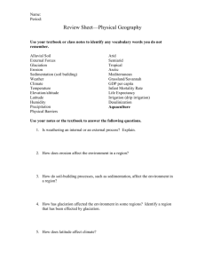 Review Sheet*World Geography