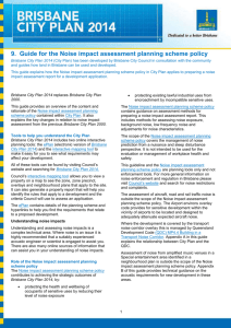 9. Guide for the Noise impact assessment planning scheme policy