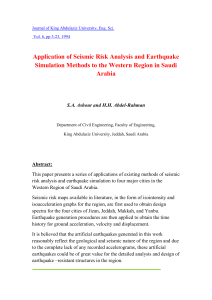 Application of Seismic Risk Analysis and Earthquake Simulation