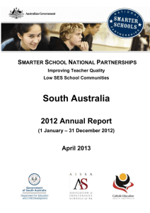 SA Annual Report for 2012 - Department of Education and Training