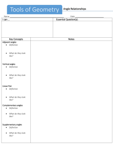 Angle Relationship Notes