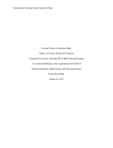 Nsg 410–Nursing Theory Evaluation Paper-N