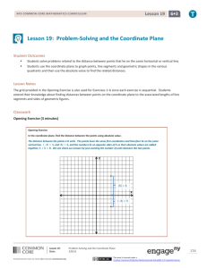 Lesson 19: Problem-Solving and the Coordinate Plane
