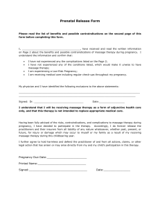Prenatal Release Form - Uniquely You Clinical Massage, LLC