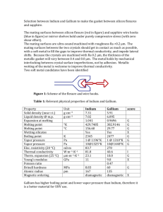 Indium vs. Gallium