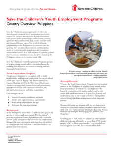 Youth Employment Programs: Philippines