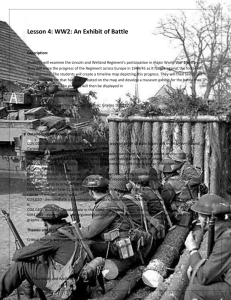 Lesson 4: WW2: An Exhibit of Battle