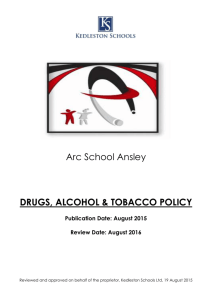 Drugs Alcohol and Tobacco Policy - ARC School