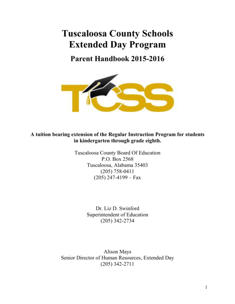 Extended Day Program Tuscaloosa County Schools