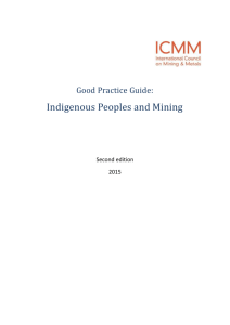 Good Practice Guide: Indigenous Peoples and Mining