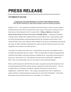 Longswamp Twp Project Press Release