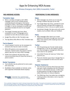 wea message access - Georgia Tech Center for Advanced
