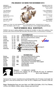NL November 2014 - West Jax FRA Branch 126