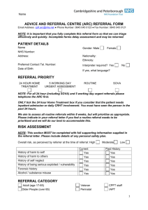 ARC referral form