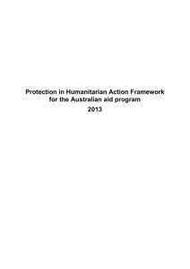 Protection in Humanitarian Action Framework