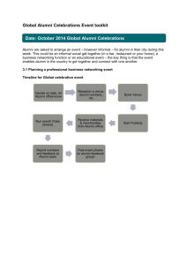 Global Alumni Celebrations Event toolkit 2014