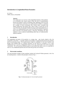 Introduction to Longitudinal Beam Dynamics