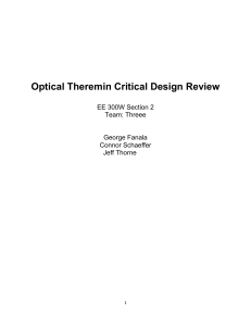 Optical Theremin VI Schematic