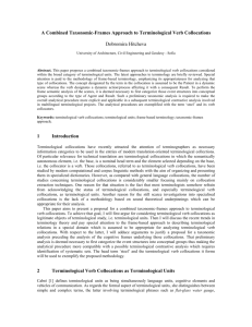 A Combined Taxonomic and Frame-based Approach to