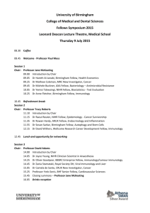Symposium Programme with fellows details MASTER