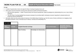 Health & Physical Education (HPE)