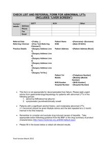 Abnormal LTFs Checklist and Referral Form