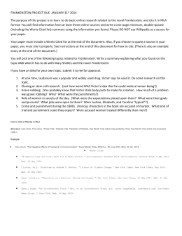 Science And Religion Essay Frankenstein Project Due January St The Purpose Thesis Examples For Essays also Writing A Proposal Essay Frankenstein Essay Topics Science And Technology Essay
