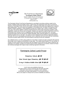 Lunch Account Program Information