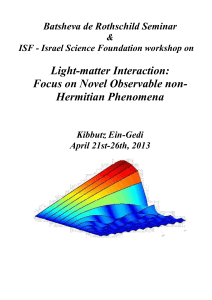 Cover page and abstracts of talks