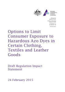 Options to Limit Consumer Exposure to Hazardous Azo Dyes in