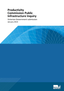 Productivity Commission Public Infrastructure Inquiry
