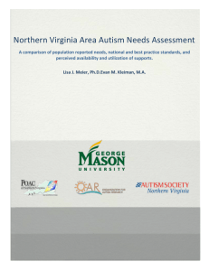Northern Virginia Area Autism Needs Assessment - POAC-NoVA