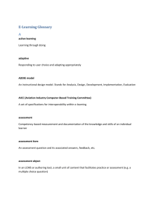 E-Learning Glossary