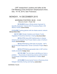 UAF researchers` posters and talks at the Fall Meeting of the