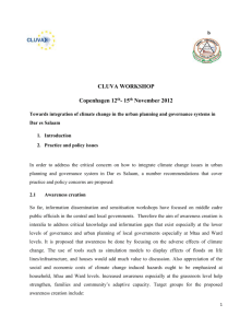 Towards integration of climate change in the urban planning and