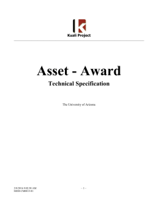 MOD-CM0015-01 Asset Award Technical Spec