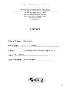 Wyoming Cooperative Fish and Wildlife Research Unit