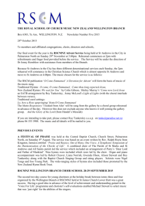 RSCM newsletter No 5 2015 Wgtn Branch October