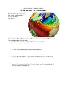 Lesson 14 - Global Warming and the Oceans