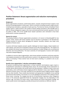 Position Statement Breast augmentation and