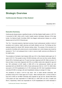 Strategic Overview: Cardiovascular Disease in New Zealand