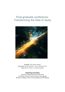 Post-graduate conference - the Gender Institute