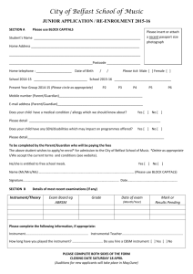 CBSM Junior Application Form 2015-16