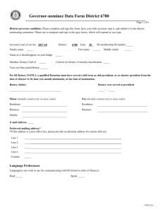 Governor-nominee Data Form