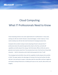 Cloud Computing - Center