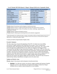 Updates on Priority Areas - Massachusetts Department of Education
