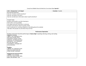 Curriculum Map - Boone County Schools