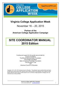 ACAC Site Coordinator Manual 2013